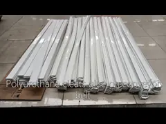 Custom Size Polyurethane Inclined Conveyor Belt Cleats White Green Color Selection