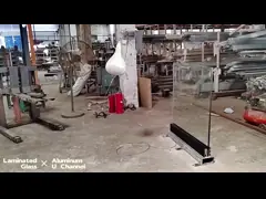 İç mekan Çerçevesiz Cam Çitme Eğri Merdivenler 10mm 12mm Kalınlıklı Sertleştirilmiş Cam Balkon Panelleri Çerçevesiz Cam Balustrası Çatı için