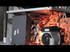 LCD Ekranlı Lüks Görünüm Duvar Tipi Gaz Kazanı Yanan Stilli Radyatör