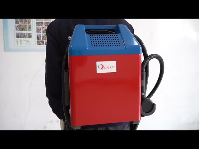 100W Backpack Laser Rust Oxide Painting Coating Cleaning Machine 24 Months Warranty