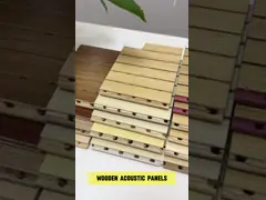 Wooden Acoustic Panels Fireproof Ceramic Aluminum Perforated Solid Wood Multi-Layer Conference Room