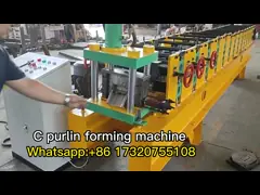 5.5 কেডব্লিউ হাই স্পিড লাইট গেজ স্টিল চ্যানেল ড্রাইওয়াল মেটাল স্টাড এবং ট্র্যাক সি পিউর্লিন রোল ফর্মিং মেশিন