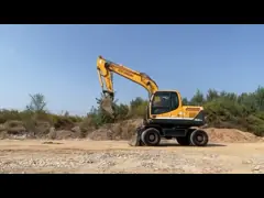 Hyundai R150W-9 Used Wheel Excavator 2015 High Precision For Building