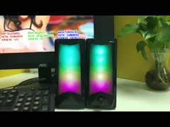 Portable USB Power 2.0 Laptop Woofer Speaker System With Active Mini Design And Plastic Construction