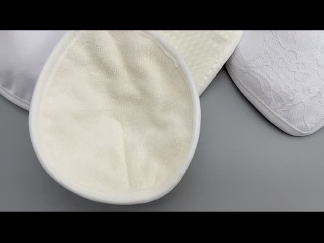 Drop Shape Washable Breast Pads Milk Feeding OEM Reusable Nipple Pads