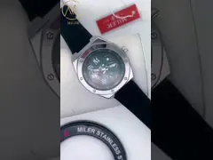 Minimalist Sport Silicone Wrist Watch Water Resistant Stainless Steel Case