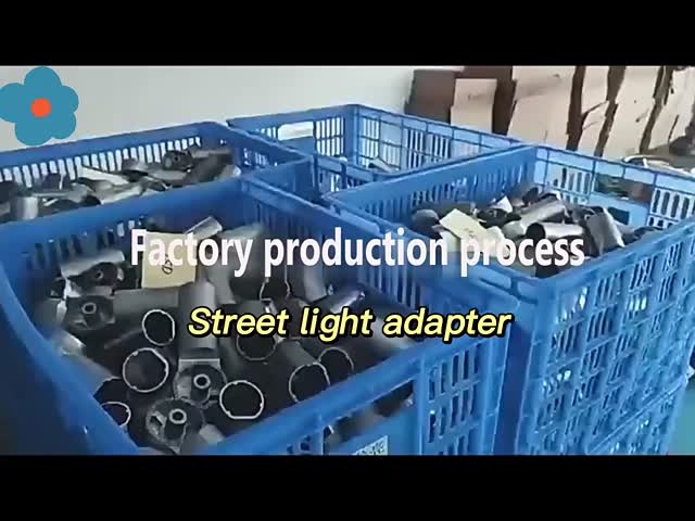 Rotatable Metal LED Street Light Adapter Solar Lighting Pole Street Lamp Bracket