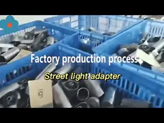 Rotatable Metal LED Street Light Adapter Solar Lighting Pole Street Lamp Bracket
