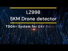 IP66 TDOA เครื่องตรวจจับ Drone ระยะทางตรวจจับสูงถึง 5 กิโลเมตร สําหรับการตั้งตําแหน่งของนักบินและการทํางานในรายการสีดําสีขาวแบบปาสิฟ