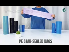 Flat mouth garbage bag