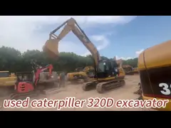 Max Bucket Loading Weight 1.85 Ton Used Cat Excavator For  Construction