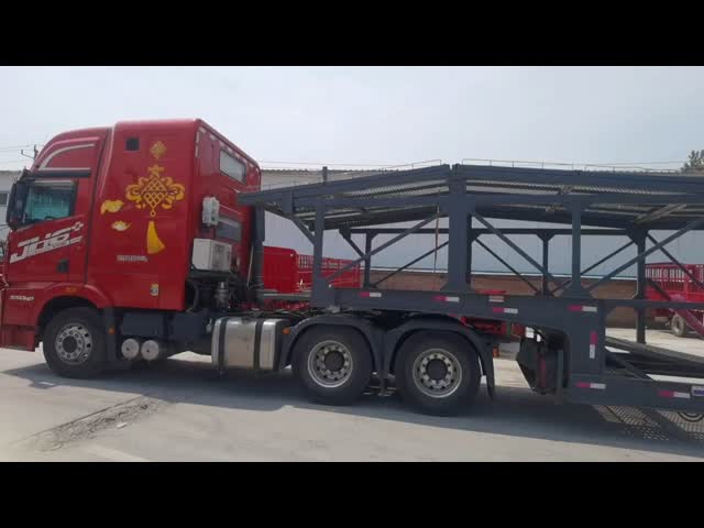 2 Axle Car Carrier Semi Trailer with 245/70R19.5 Tires and 4-21 Units Cars Capacity