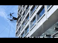 DJI FlyCart 30 50m high  Building cleaning  Tethered drone system
