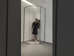 SUS304 Gold Shower Door Frame Rust Resistance Stainless Steel Profile