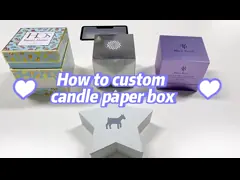 Caixas de presente de velas rosa de luxo impressas sob medida Caixa de presente de papelão duro para velas