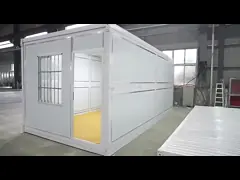 Weather Resistant Folding Container House Steel Frame Fold Up Container House