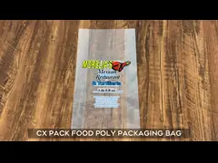 Customised Opp Clear Biodegradable Packaging Bag Plastic Bread Bag For Sandwich Mexican Twister