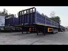 10m Car Axle CIMC Truck 3-Axle Fence Cargo Semi Trailer with Side Wall