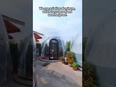 Transparent Extended Star Room Bubble House as Fire Protection for Camping and Moisture/Sun Protection