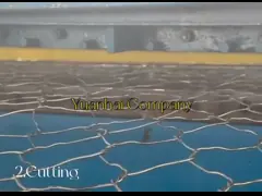 Galfan Stone Cage For Rockfall Protection  4*1*1m 100*120mm