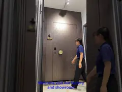 Indoor Residential Aluminum Swing Door Commercial Swing Doors Powder Coating Finishing