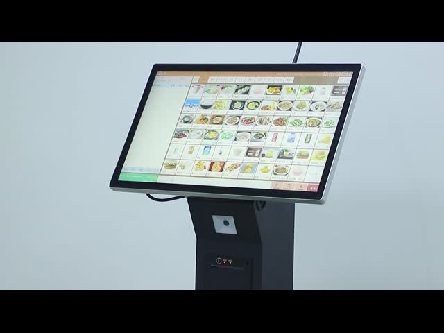 15.6 21.5 32インチ 自動注文キオスク 広告 タッチスクリーン キオスク Windows 10 タッチスクリーン 情報 キオスク セルフサービス チケットキオスク 熱プリンターとQRコードスキャナー