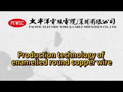 Enamelled Round Copper Wire Grade Two 2800V Rated Voltage AWG 46-11 For general motor