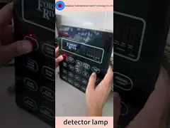 Thermallyformed Polyester Led Backlit Light Switch Keypad For Test Device