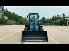 Electric Small Front End Loader Machine Mini All Terrain Front Wheel Loader