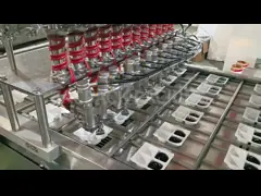 50ml-200ml Volume Tray Filling Equipment with Advanced PLC Control System and Customizable Filling