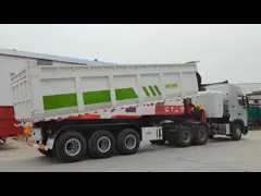 30T-60T Rear Dump Tipping Trailer With Hydraulic Lifting For Coal Transportation