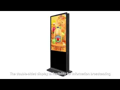 43inch Free Standing Digital Display Digital Totem Display 350nits