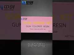 Micro-mixed formula ensures excellent strength Light-cured gum barrier resin