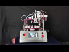 50ml Bio-Reagent Bottle Desktop Filling and Capping Machine with Auto Cap Feeding Function and High-Precision Ceramic Pump