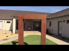 Pond Corten Steel Waterfall Blade Cascade Personalize Space Customizable