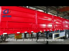 Container and Cargo Carrier 3/4 Axles Bulk Cargo Sidewall Semi Trailer with Twist Locks