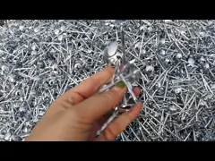 BWG9 X2.5 Inch Electro Galvanized Nails Umbrella Head Twisted Shank 8 Boxes Packing