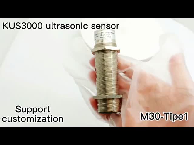 KUS3000 M30-Type1 с высокой повторяемостью, небольшим и компактным корпусом с ультразвуковым датчиком близости с классом защиты IP65
