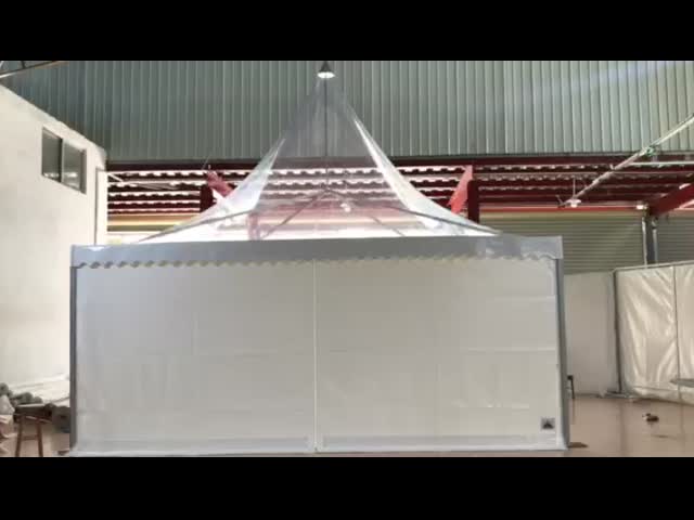 プレミアムハイピークパーティテント アルミパゴダテント 防火UV保護用PVC