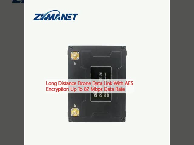 ZKMANET2451UM ロングレンジ ドローン データリンク 40km-ロングディスタンス AES128 暗号化 4W パワー 82Mbps