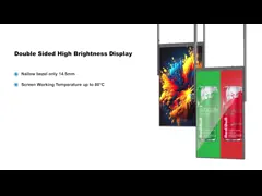 32 inch Shop Window Screen Full Color 2500nits Wall Mounted Digital Advertising Screen