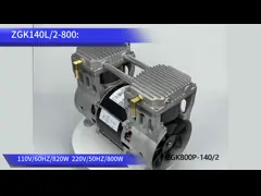 Two Cylinder Piston 580W 0.75HP Oil Free Air Pump Air Compressor For Beauty Equipment