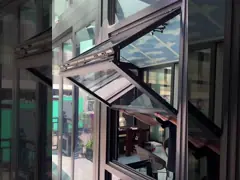 Modern Style Aluminum Folding Window with Insulated Tempered Glass and Customized Glass Thickness