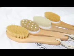 Exfoliating Dry Body Bath Shower Brush Chicken Legs Shape Natural Wooden Nylon