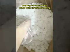 Coffee Packaging Valve One Way Gusted Plastic White 0.82 G Per Valve For Keep Coffee Fresh