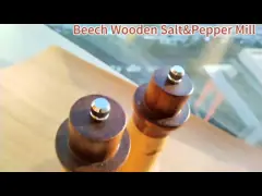 Повторяемые деревянные солевые и перечные мельницы с регулируемым размером / формой video
