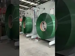 Ultra jumbo roll PET polyester strap semi-auto winder export