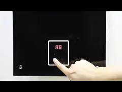 10L Black Flue Exhaust Gas Water Heater Screen Control For Shower