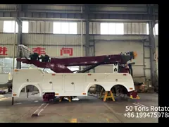 110000 Lbs. Heavy Duty Rotator Wrecker Body With Continuous Rotation Recovery Boom