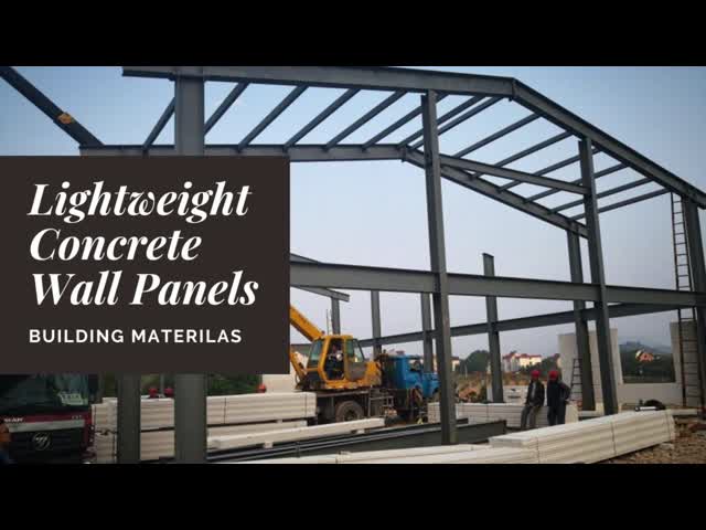 Precast Light Weight Concrete FASEC Prefab-I Panel For Interior And Exterior Walls